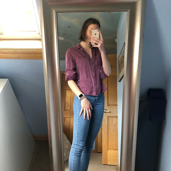 Purple button up - Picture 4 of 5